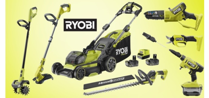 Voici: 1 lot de 7 outils de jardin Ryobi  à gagner