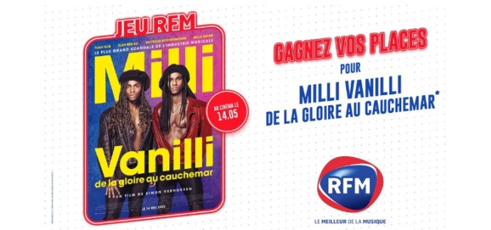 RFM: Des places de cinéma pour le film "Milli Vanilli - de la gloire au cauchemar" à gagner