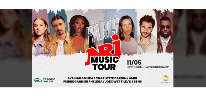 NRJ: 100 lots de 2 invitations pour le concert "NRJ Music Tour" à gagner
