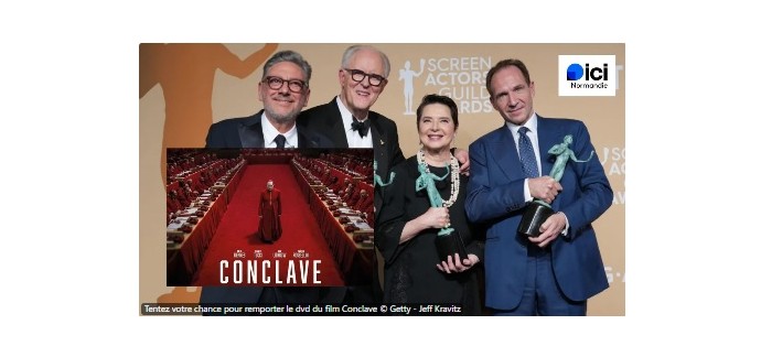France Bleu: 1 DVD du film "Conclave" à gagner
