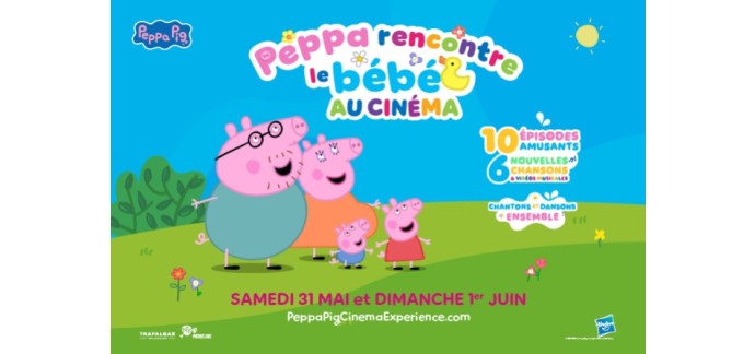 Citizenkid: 10 lots de 2 places de cinéma pour le film "Peppa rencontre le bébé au cinéma" à gagner
