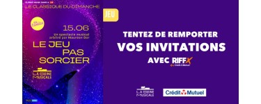 Riffx: 1 lot de 4 invitations pour le spectacle "Le jeu pas sorcier" à Boulogne-Billancourt à gagner