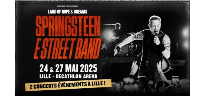 BFMTV: 10 lots de 2 invitations pour le concert de Bruce Springsteen à gagner