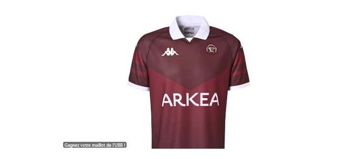 France Bleu: 1 maillot de rugby de l'UBB à gagner