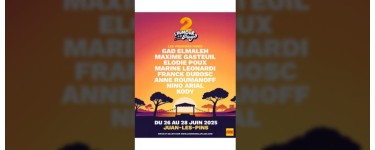 Rire et chansons: 9 lots de 2 invitations pour les spectacles du festival "L'humour à la plage" à gagner