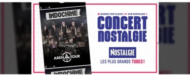 Nostalgie: 2 lots de 2 invitations pour le concert d'Indochine à gagner