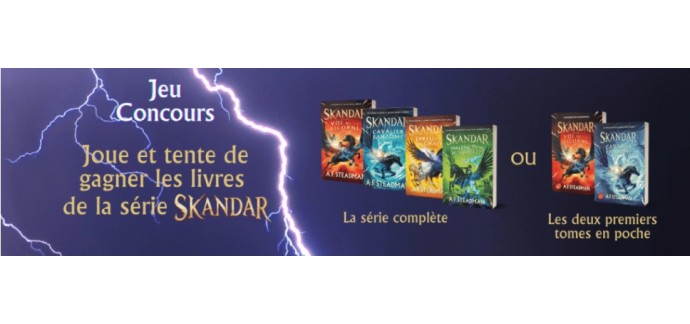 Le Journal de Mickey: 1 lot de 4 romans de la série "Skandar" et 1 lot des tomes 1 et 2 à gagner