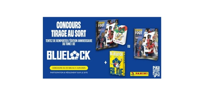 Pika Edition: 5 lots comportant 1 manga "Blue Lock" + des goodies à gagner
