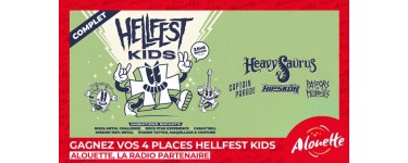 Alouette: 1 lot de 4 invitations pour le festival "Hellfest Kids" à Gétigné à gagner