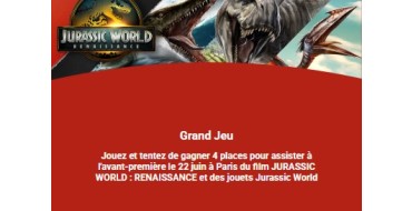 La Grande Récré: Des  jouets, des coffrets Lego et des invitations pour le film Jurassic World : Renaissance à gagner