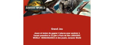 La Grande Récré: Des  jouets, des coffrets Lego et des invitations pour le film Jurassic World : Renaissance à gagner