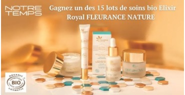 Notre Temps: Des produits de soin Fleurance Nature à gagner