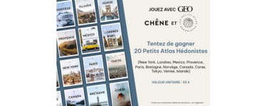 GEO: 20 Petits Atlas Hédonistes à gagner