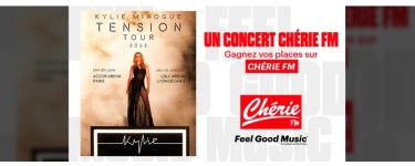 Chérie FM: 1 lot de 2 invitations pour le concert de Kylie Minogue à Paris à gagner