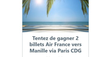 Top Office: 1 lot de 2 billets Air France à destination des Philippines à gagner