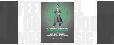 Chérie FM:  1 lot de 2 invitations pour le concert de Lionel Richie à Paris à gagner
