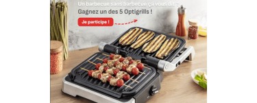 Tefal: 5 appareils culinaires Optigrill 4 en 1 à gagner