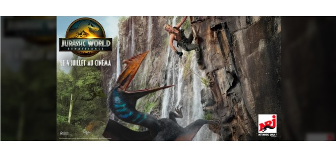 NRJ: 4 lots de 4 places de cinéma pour le film "Jurassic World : Renaissance" à gagner