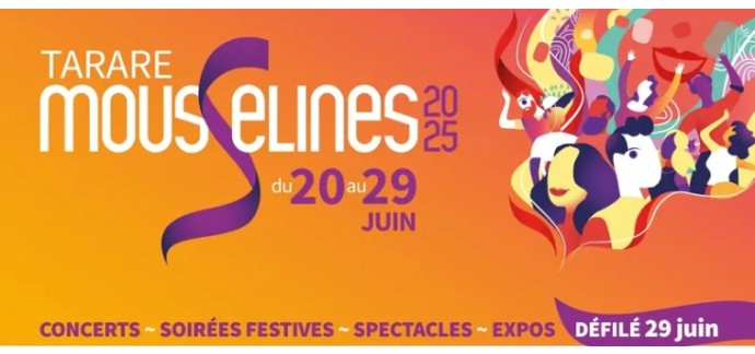 BFMTV: 1 lot de 2 invitations pour l’espace VIP de la Fête des Mousselines à gagner