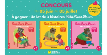 Familiscope: 5 lots de 3 livres jeunesse "Petit Ours Brun" à gagner