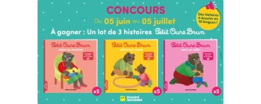 Familiscope: 5 lots de 3 livres jeunesse "Petit Ours Brun" à gagner