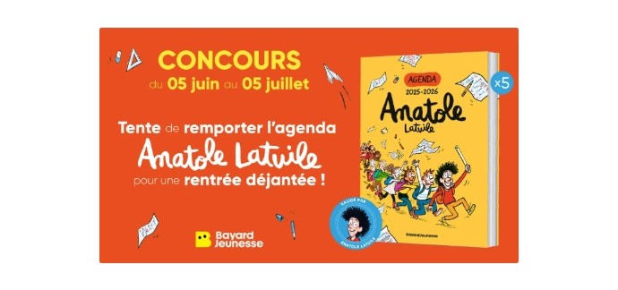 Familiscope: 5 agendas "Anatole Latuile" à gagner