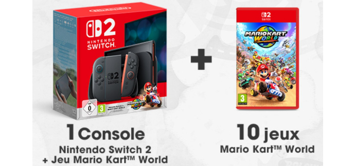 Le Journal de Mickey: 1 console Nintendo Switch  + des jeux vidéo Switch 2 "Mario Kart World" à gagner
