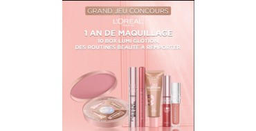 L'Oréal Paris: 1 an de maquillage + divers autres lots à gagner