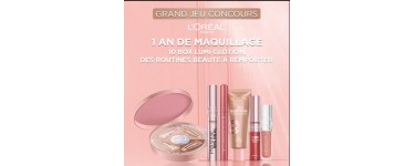 L'Oréal Paris: 1 an de maquillage + divers autres lots à gagner