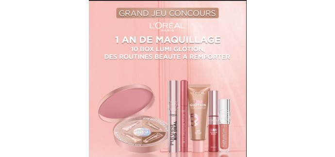 L'Oréal Paris: 1 an de maquillage + divers autres lots à gagner