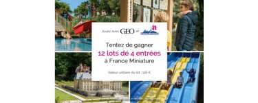 GEO: 12 lots de 4 entrées à France Miniature à gagner