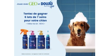 GEO: Des produits de soins pour chien DOUXO à gagner