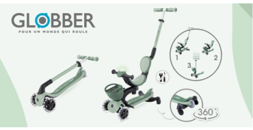 Ça m'intéresse: 7 trottinettes Go up baby 360 light GLOBBER à gagner