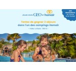 GEO: 3 séjours en camping Homair à gagner