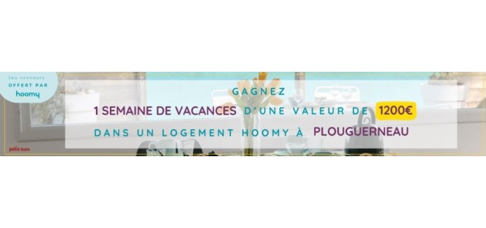 Petit Futé: 1 séjour d'une semaine à Plouguerneau dans un logement Hoomy à gagner