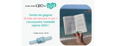 GEO: 10 kits de lecture 3 en 1 Lizia à gagner