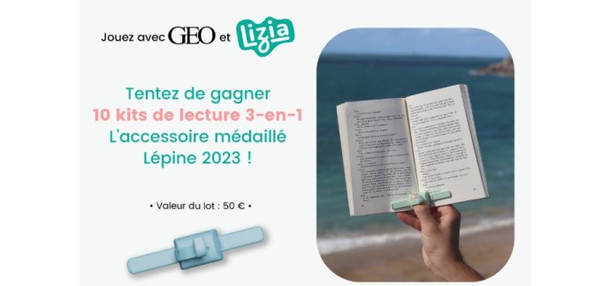 GEO: 10 kits de lecture 3 en 1 Lizia à gagner