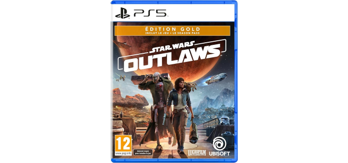 Amazon: Jeu Star Wars Outlaws - Edition Gold sur PS5 à 28,80€