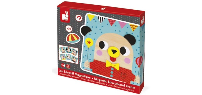 King Jouet: Jeu éducatif magnétique Janod en solde à 5,20€