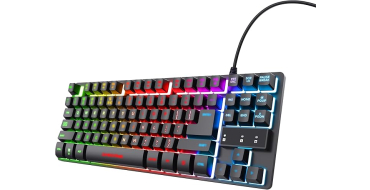 Amazon: Clavier Gamer Trust Gaming TKL RGB GXT 833 Thado à 12,99€