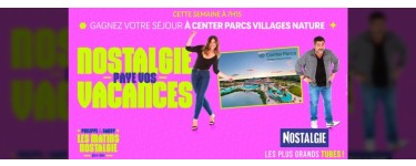 Nostalgie: 1 séjour à Center Parcs Village Nature Paris à gagner