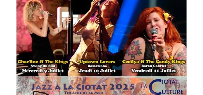 BFMTV: 1 lot de 2 invitations pour le Le Festival International de Jazz à La Ciotat à gagner