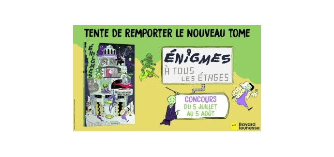Familiscope: 5 livres jeunesse "Enigmes à tous les étages - T11" à gagner