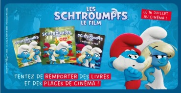 Hachette: 10 lots de 2 places de cinéma pour le film "Les Schtroumpfs" + 4 livres à gagner