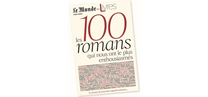 Le Monde.fr: 1 lot de 100 romans à gagner