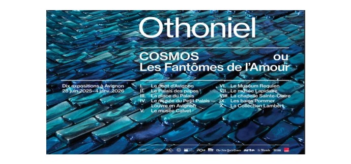 Arte: 10 lots de 2 pass pour l'exposition "Othoniel Cosmos ou les Fantômes de l’Amour" à gagner