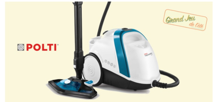 Femme Actuelle: 4 nettoyeurs vapeur Polti Vaporetto Smart 100_B à gagner
