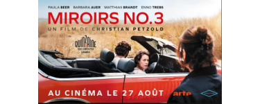 Arte: 3 lots de 2 places de cinéma pour le film "Miroirs n°3" à gagner