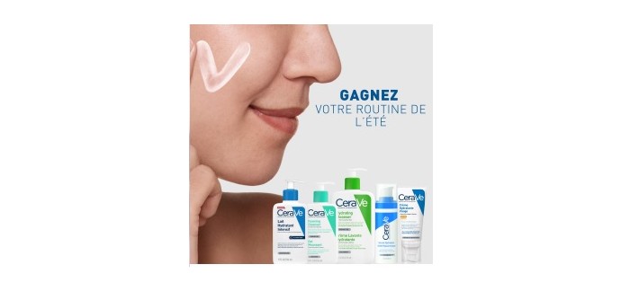 Cerave: 30 routines de 5 produits de soin à gagner