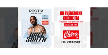Chérie FM: 1 lot de 2 invitations pour le concert de Will Smith à gagner